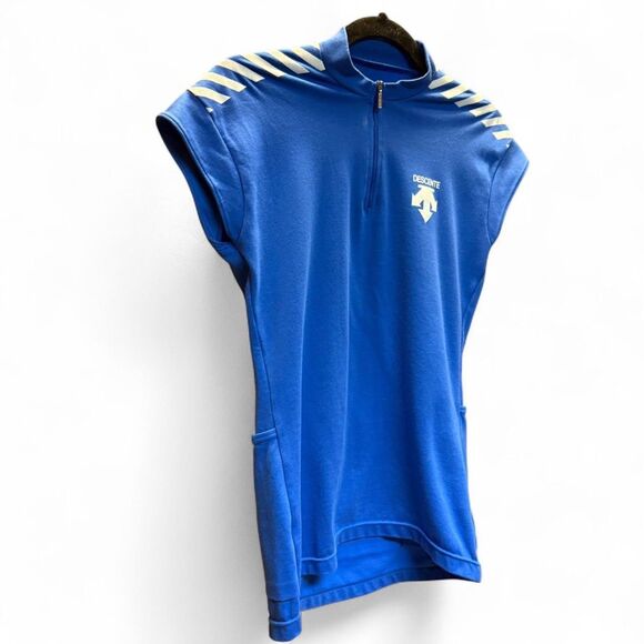 Vintage Women's Descente Sleeveless Cycling Jersey size M -- Made in Japan - Picture 2 of 8